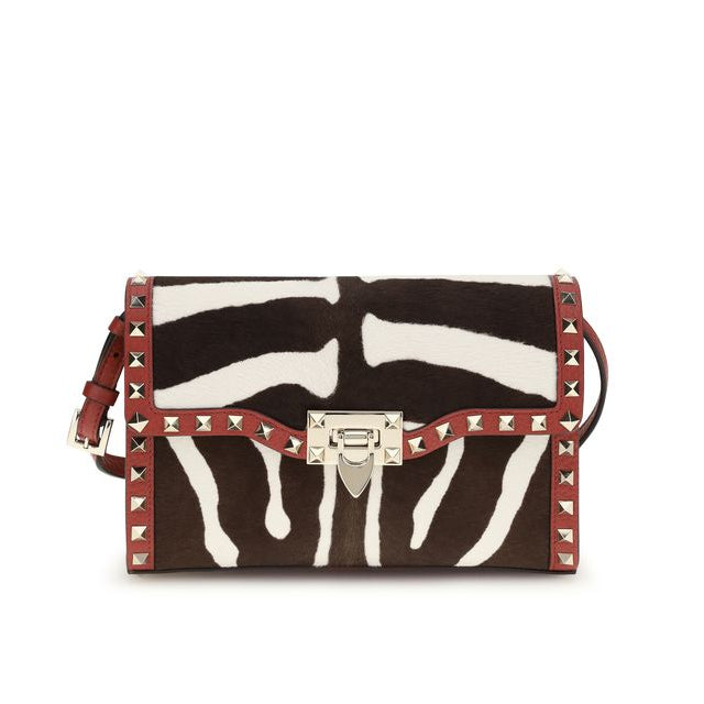 Sac bandoulière Bos Taurus en cuir de veau Valentino Garavani