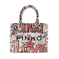 Bolso tote de algodón multicolor Pinko