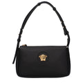 Sac bandoulière en cuir noir Versace