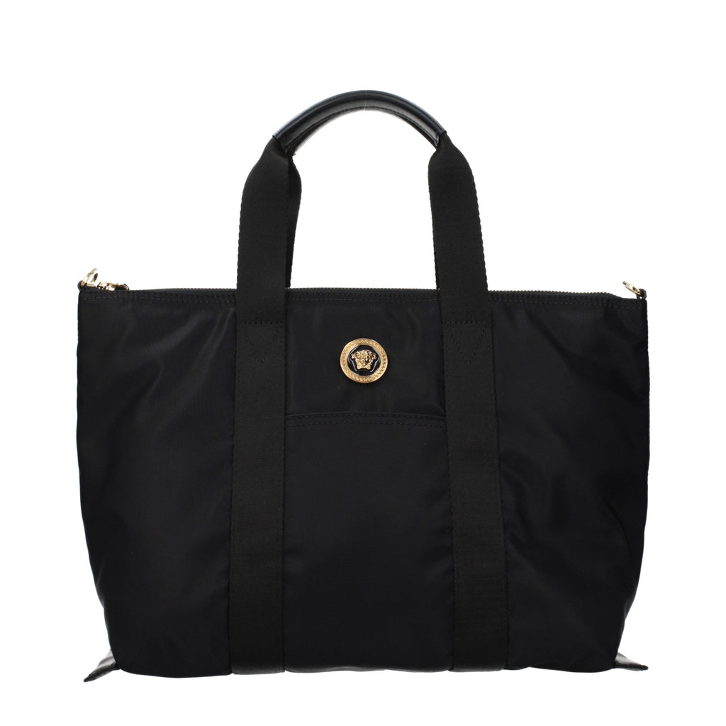 Sac à main en nylon noir Versace