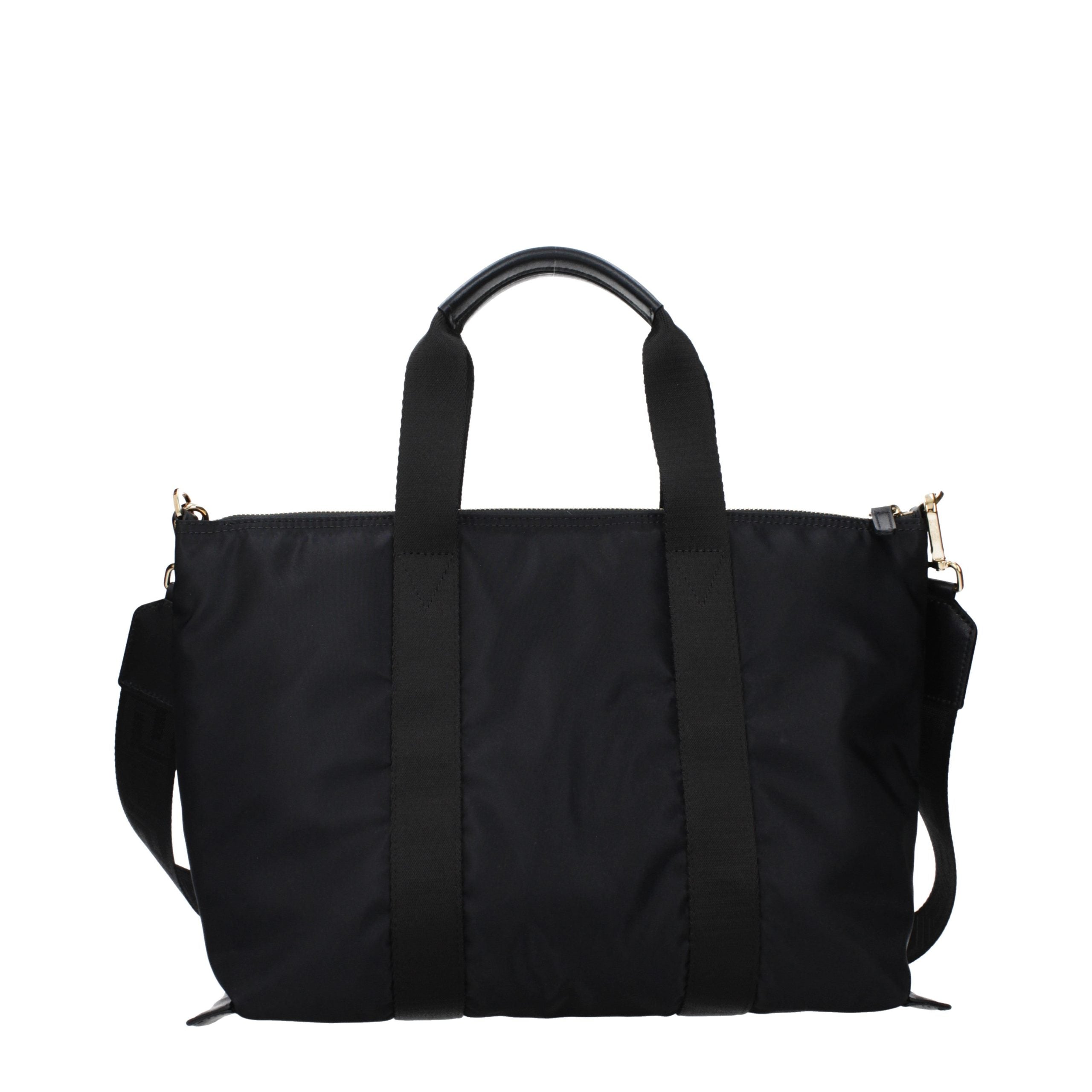 Sac à main en nylon noir Versace