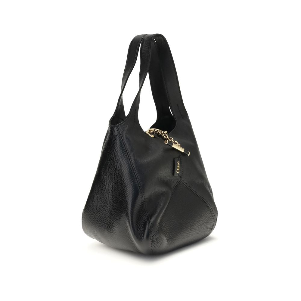 Sac bandoulière en cuir de buffle noir Chloé