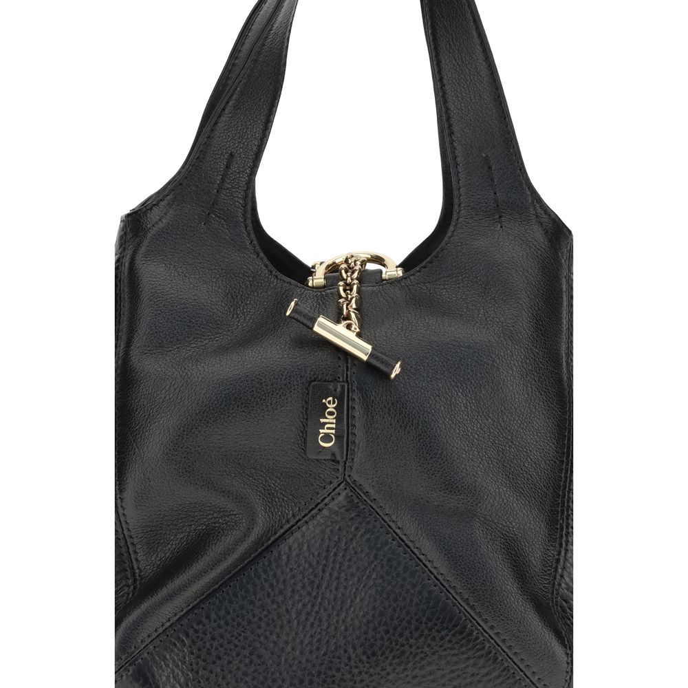 Sac bandoulière en cuir de buffle noir Chloé