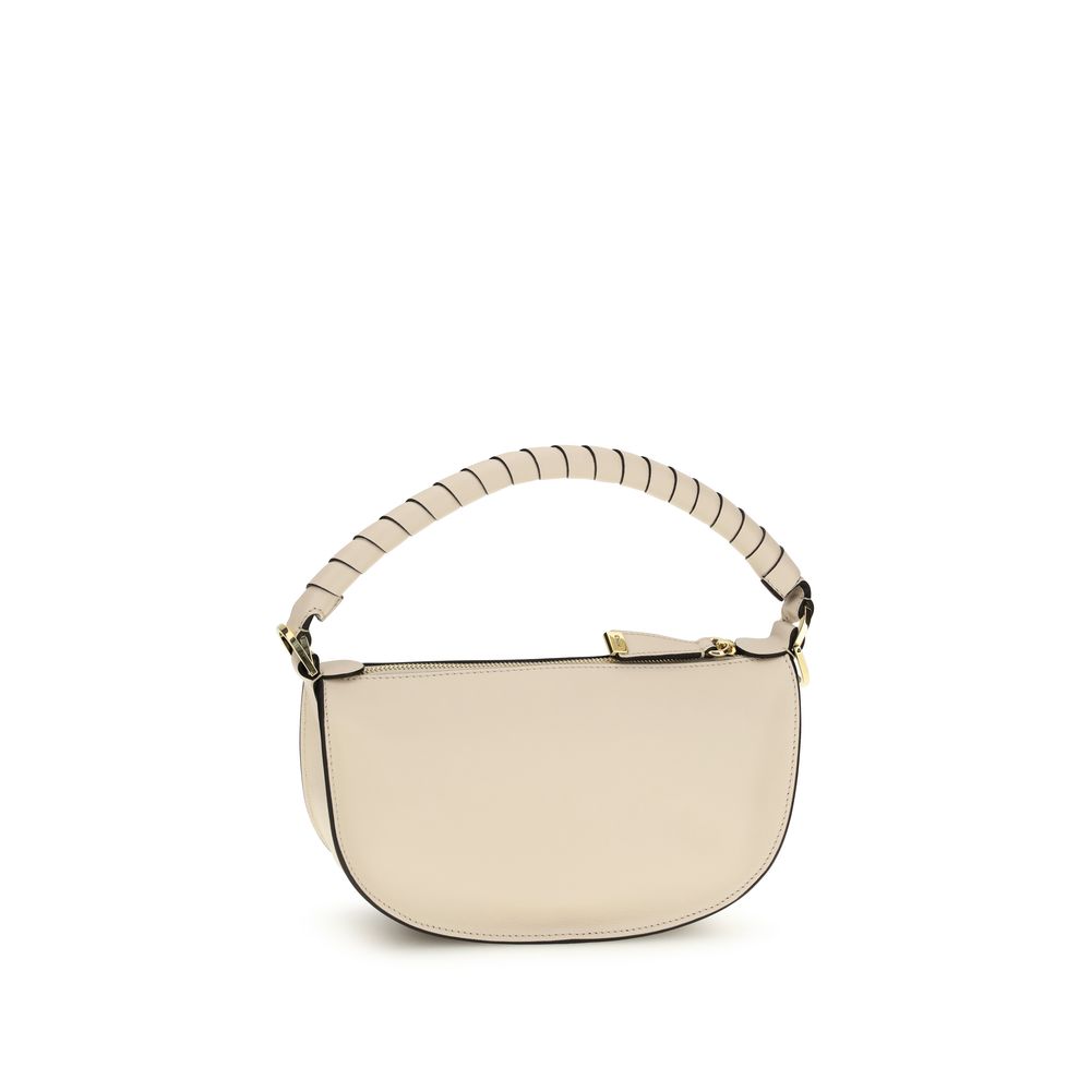 Sac bandoulière Bos Taurus en cuir de veau beige Chloé