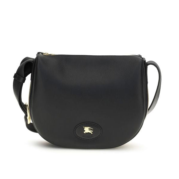 Sac bandoulière Bos Taurus en cuir de veau noir Burberry