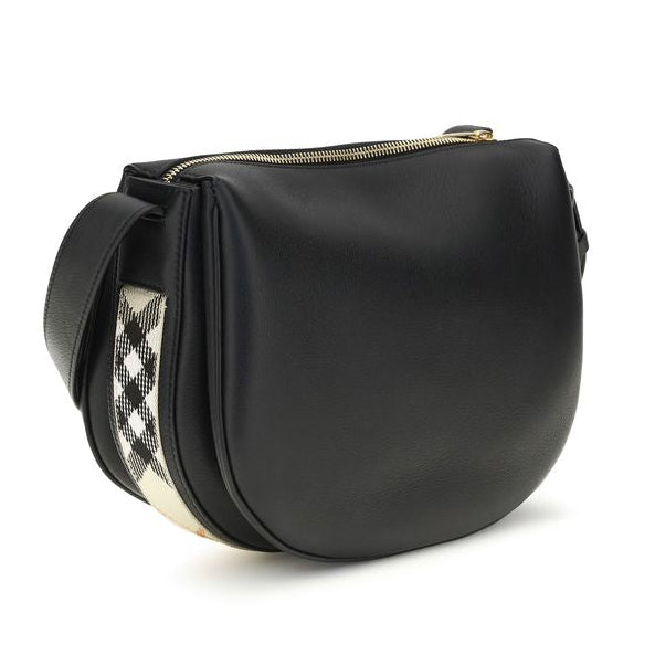 Sac bandoulière Bos Taurus en cuir de veau noir Burberry
