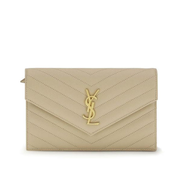 Sac bandoulière Bos Taurus en cuir de veau beige
