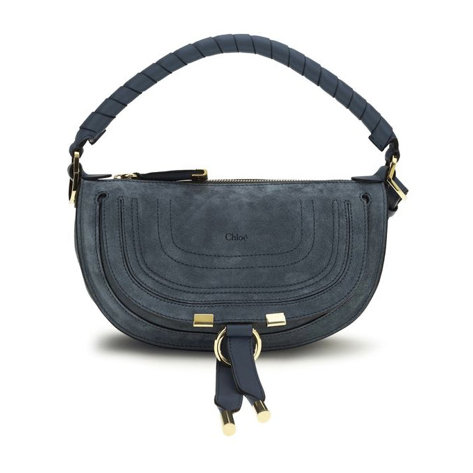 Sac bandoulière Bos Taurus en cuir de veau bleu Chloé