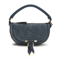 Sac bandoulière Bos Taurus en cuir de veau bleu Chloé