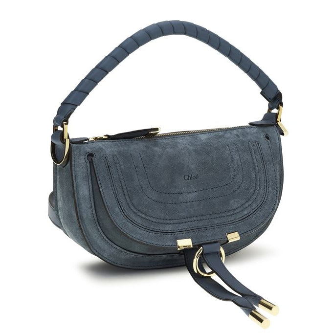 Sac bandoulière Bos Taurus en cuir de veau bleu Chloé