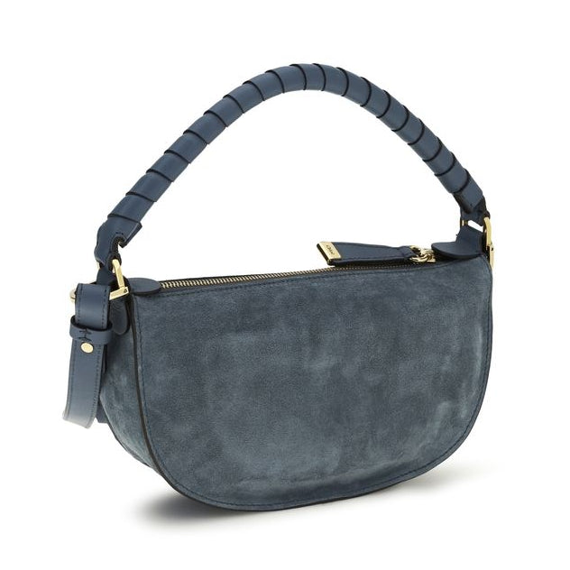 Sac bandoulière Bos Taurus en cuir de veau bleu Chloé
