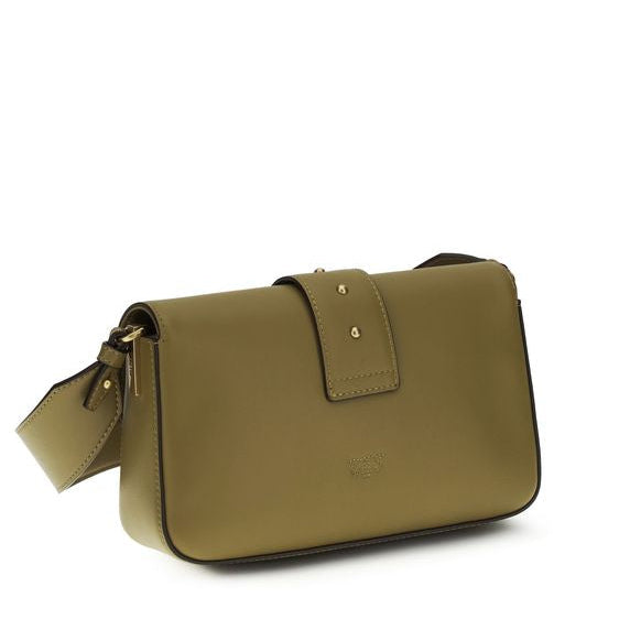 Sac bandoulière Bos Taurus en cuir de veau bicolore Pinko