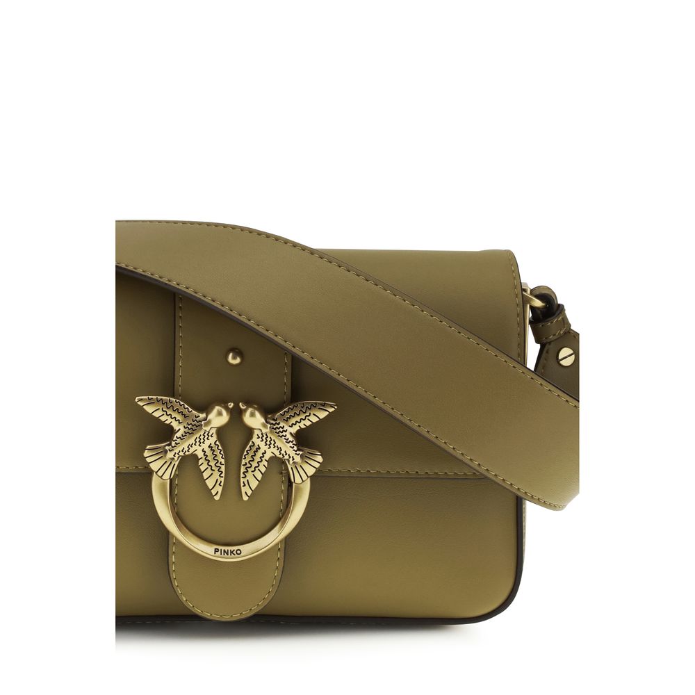 Sac bandoulière Bos Taurus en cuir de veau bicolore Pinko