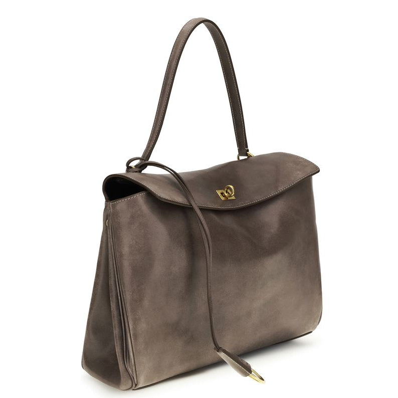 Sac à main en Agneau gris Ovis Aries Balenciaga