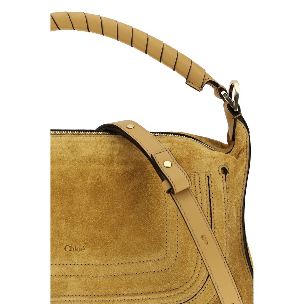 Sac bandoulière Bos Taurus en cuir de veau beige Chloé