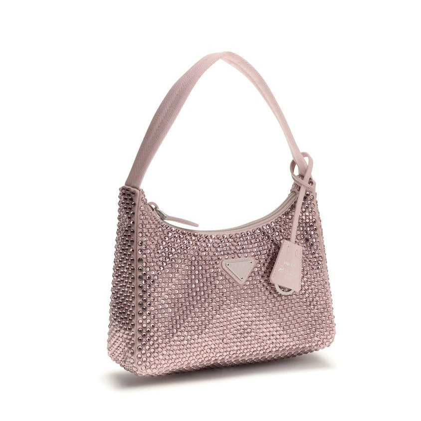 Sac bandoulière multicolore en viscose Prada