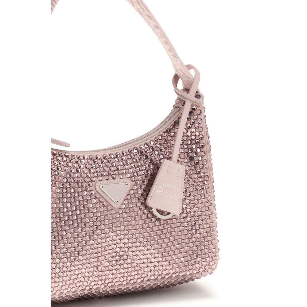 Sac bandoulière multicolore en viscose Prada