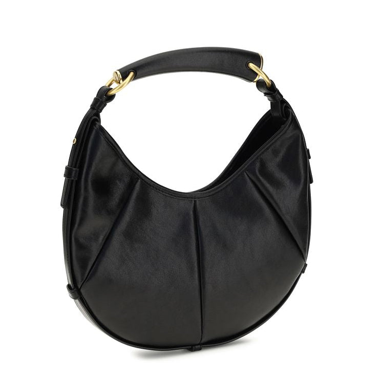 Sac bandoulière Bos Taurus en cuir de veau noir Saint Laurent