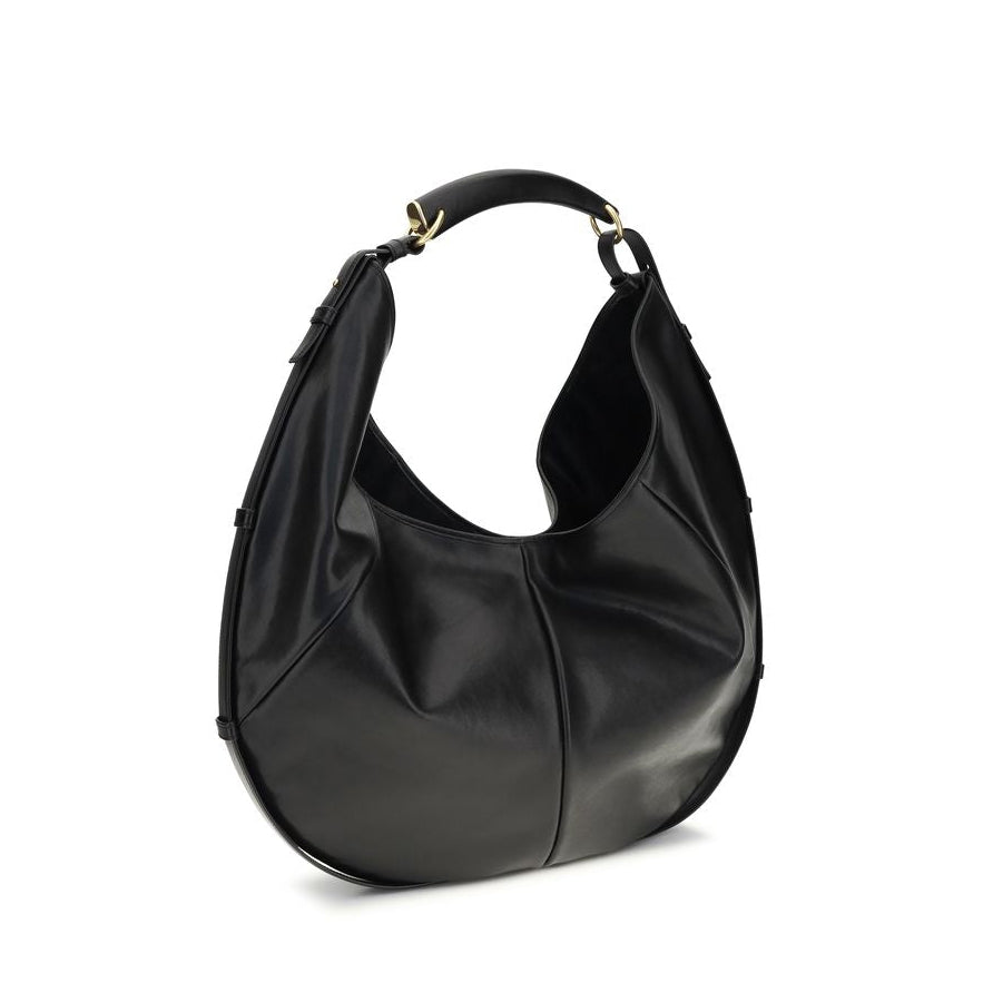 Sac bandoulière Bos Taurus en cuir de veau noir Saint Laurent