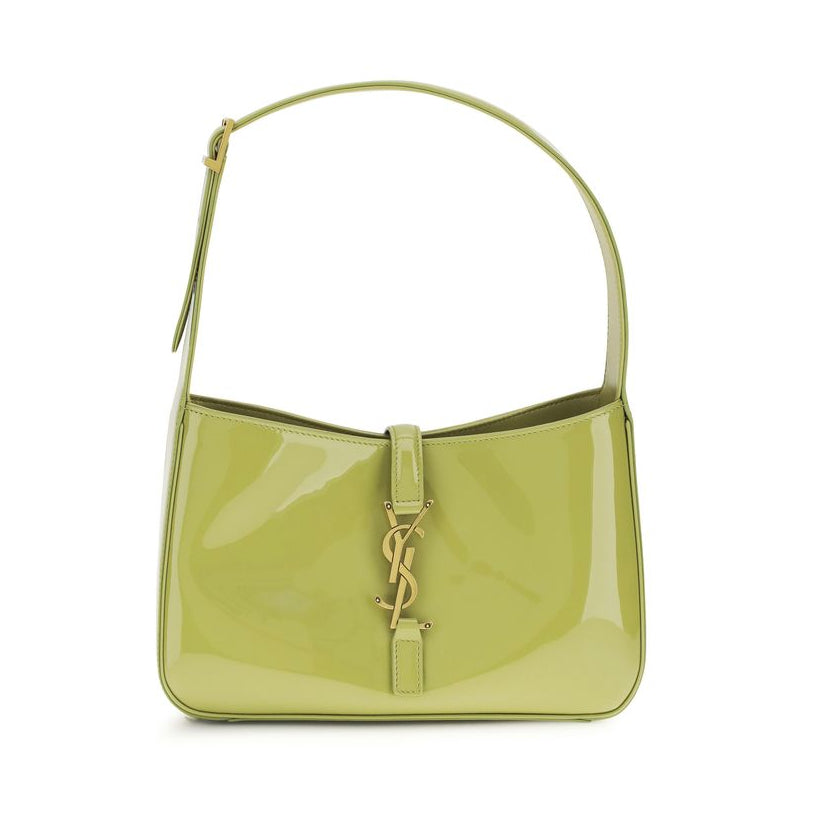 Sac bandoulière Bos Taurus en cuir de veau bicolore Saint Laurent