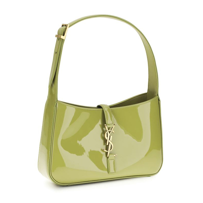 Sac bandoulière Bos Taurus en cuir de veau bicolore Saint Laurent