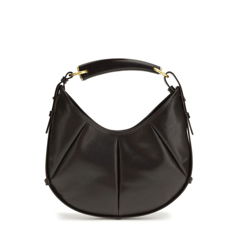 Sac bandoulière Bos Taurus en cuir de veau marron Saint Laurent