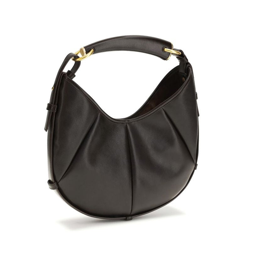 Sac bandoulière Bos Taurus en cuir de veau marron Saint Laurent