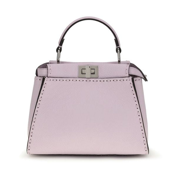 Sac à main Bos Taurus en cuir de veau violet Fendi