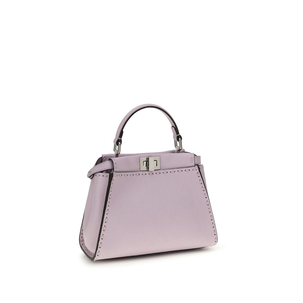 Sac à main Bos Taurus en cuir de veau violet Fendi