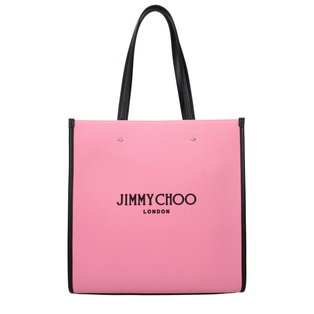 Sac à main cabas en tissu rose Jimmy Choo