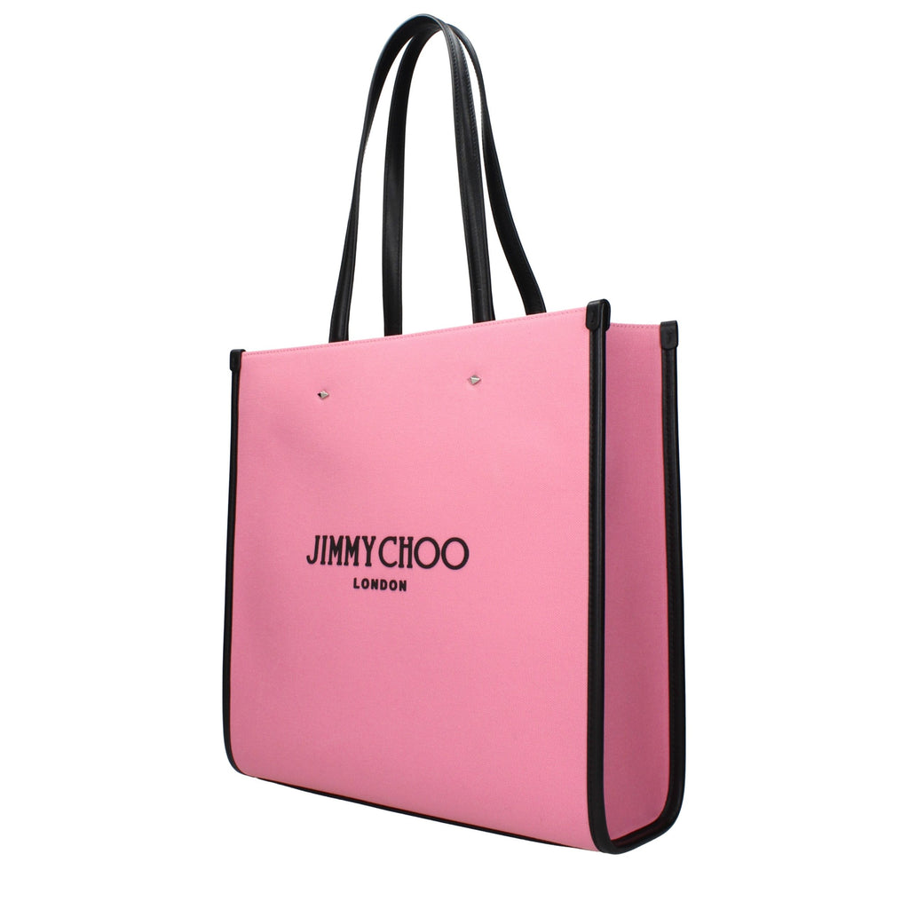 Sac à main cabas en tissu rose Jimmy Choo