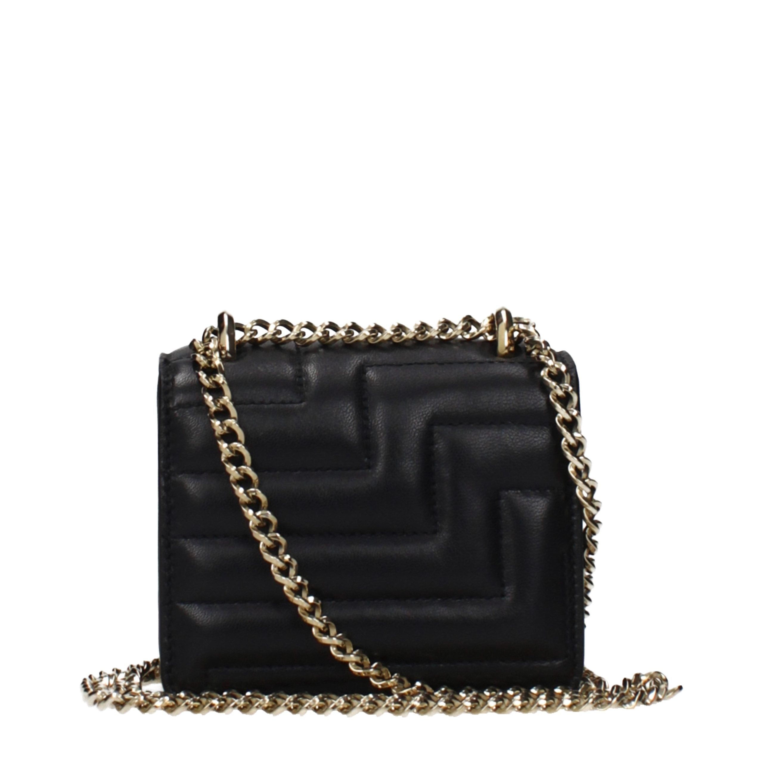 Sac bandoulière en cuir noir Jimmy Choo