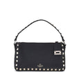 Sac bandoulière Bos Taurus en cuir de veau noir Valentino Garavani
