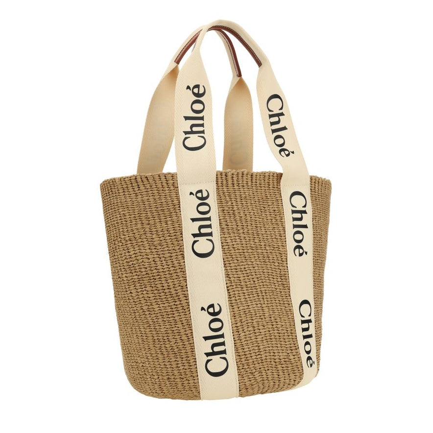 Sac à main cabas en papier brun Chloé