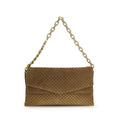 Brown Suede Leather Handbag Gucci