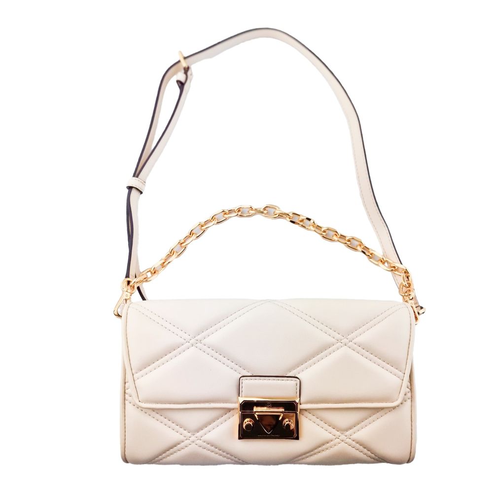 Beige Leather Shoulder Bag Michael Kors
