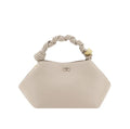 White Recycled Leather Handbag Ganni