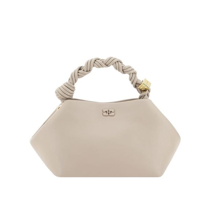 White Recycled Leather Handbag Ganni