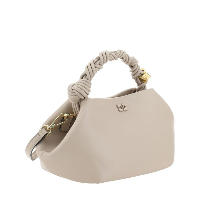 White Recycled Leather Handbag Ganni