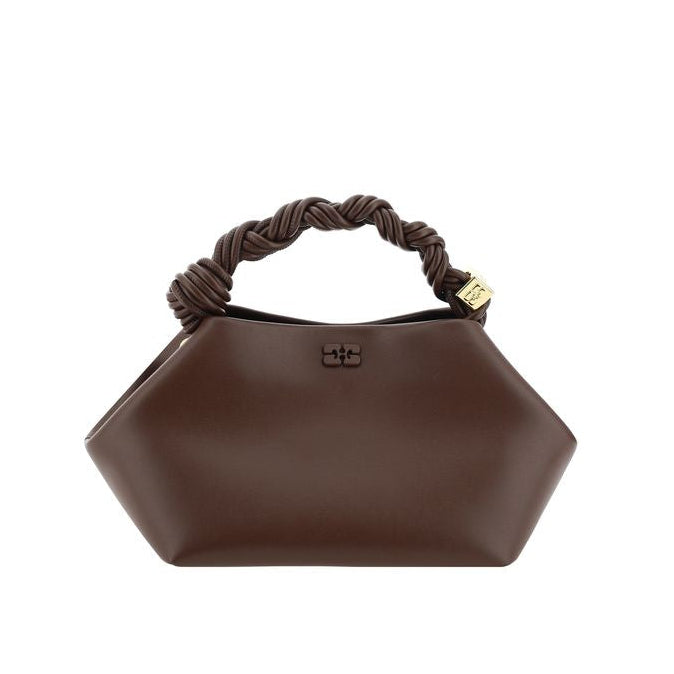 Brown Recycled Leather Handbag Ganni