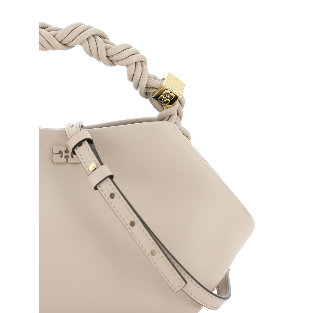 White Recycled Leather Handbag Ganni