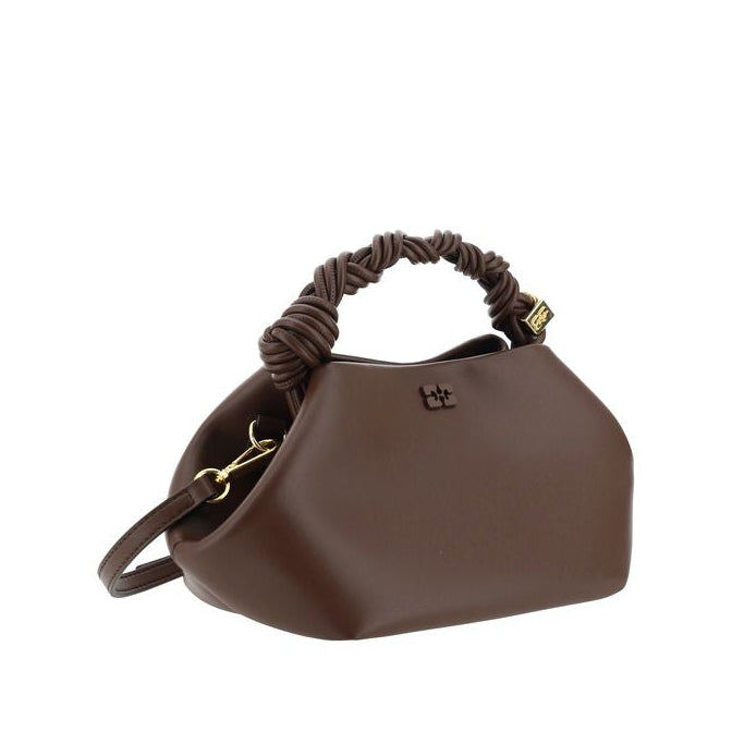 Brown Recycled Leather Handbag Ganni