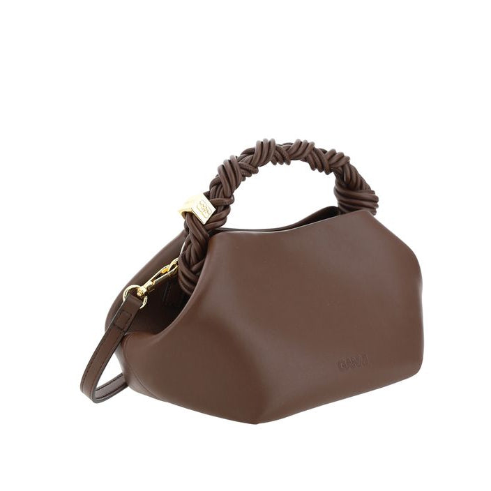 Brown Recycled Leather Handbag Ganni