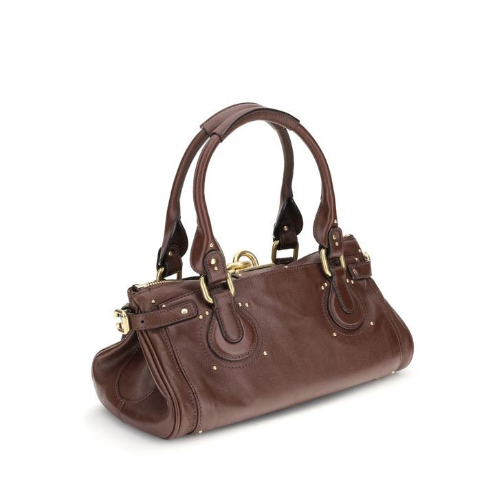 Bordeaux Calf Leather Bos Taurus Shoulder Bag Chloé