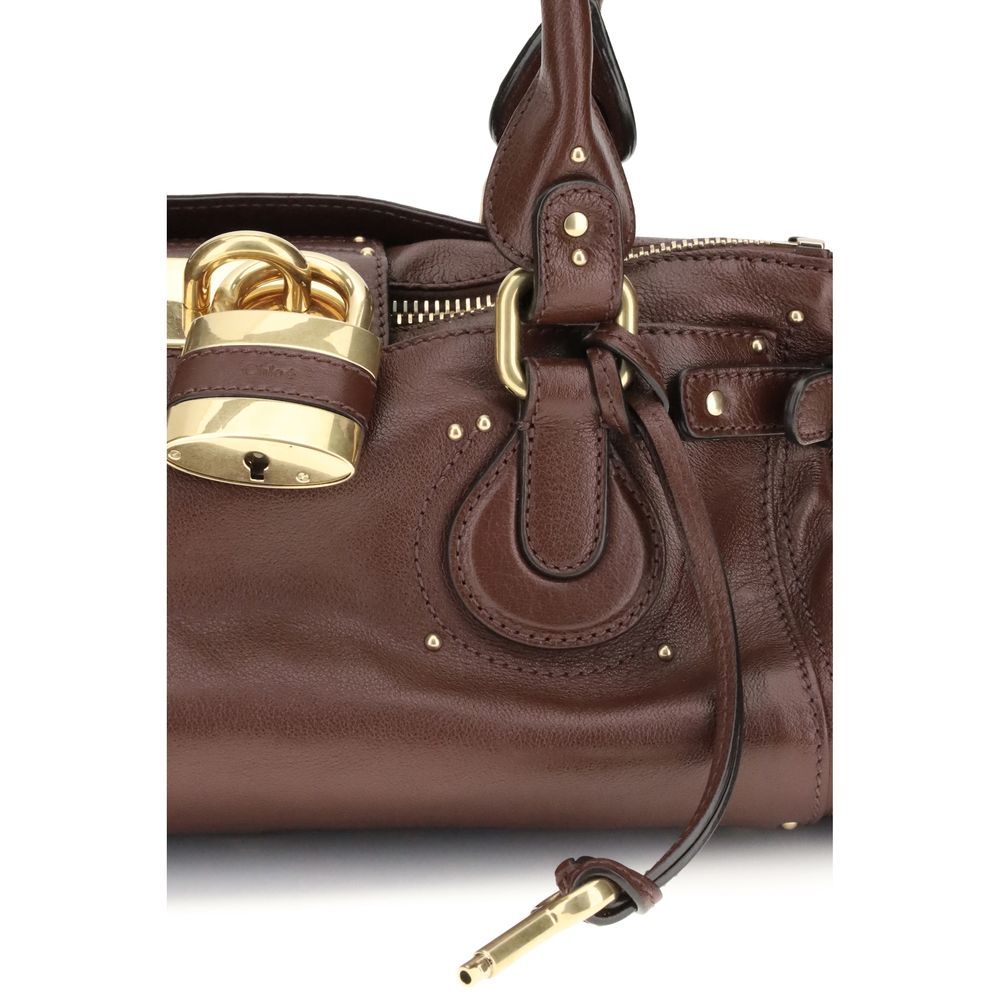 Bordeaux Calf Leather Bos Taurus Shoulder Bag Chloé