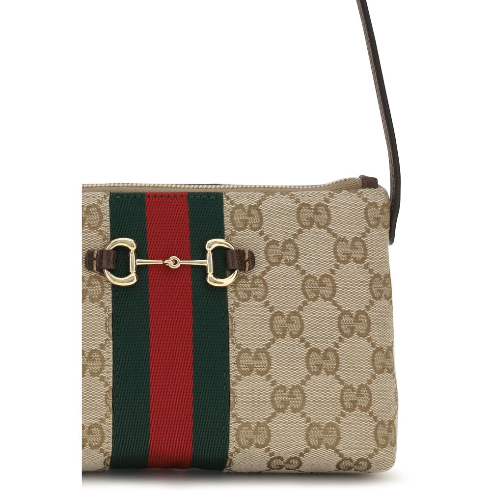 Beige Fabric Shoulder Bag Gucci
