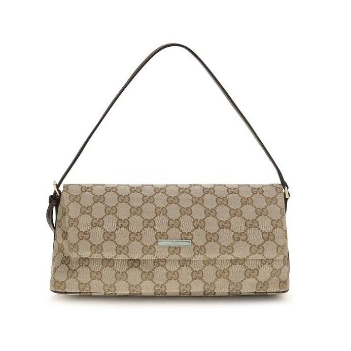 Brown Fabric Shoulder Bag Gucci