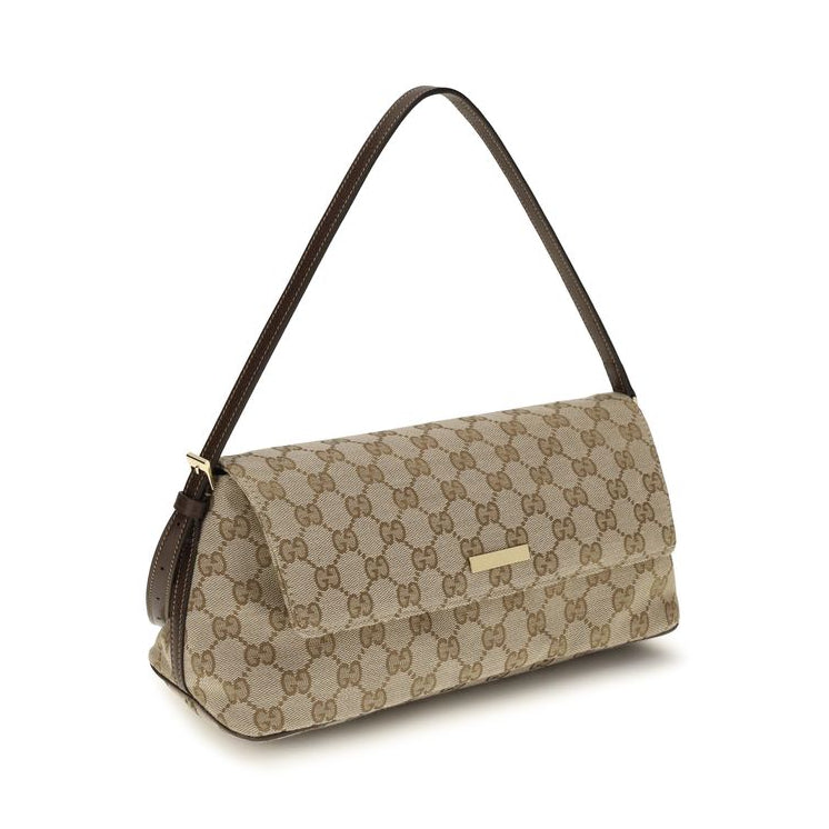 Brown Fabric Shoulder Bag Gucci