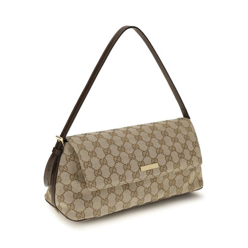 Brown Fabric Shoulder Bag Gucci
