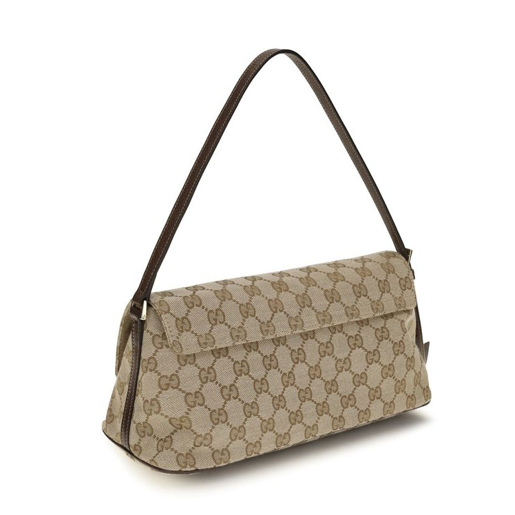 Brown Fabric Shoulder Bag Gucci